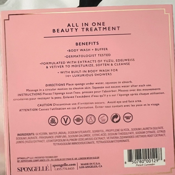 SPONGELLE BOXED FLOWER BODY WASH INFUSED BUFFER - Picture 4 of 7